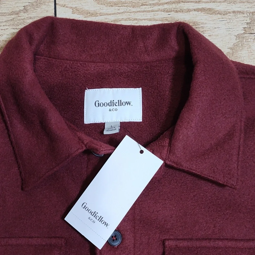 Goodfellow NWT Men's Burgundy Jacket Sz L - Picture 6 of 11